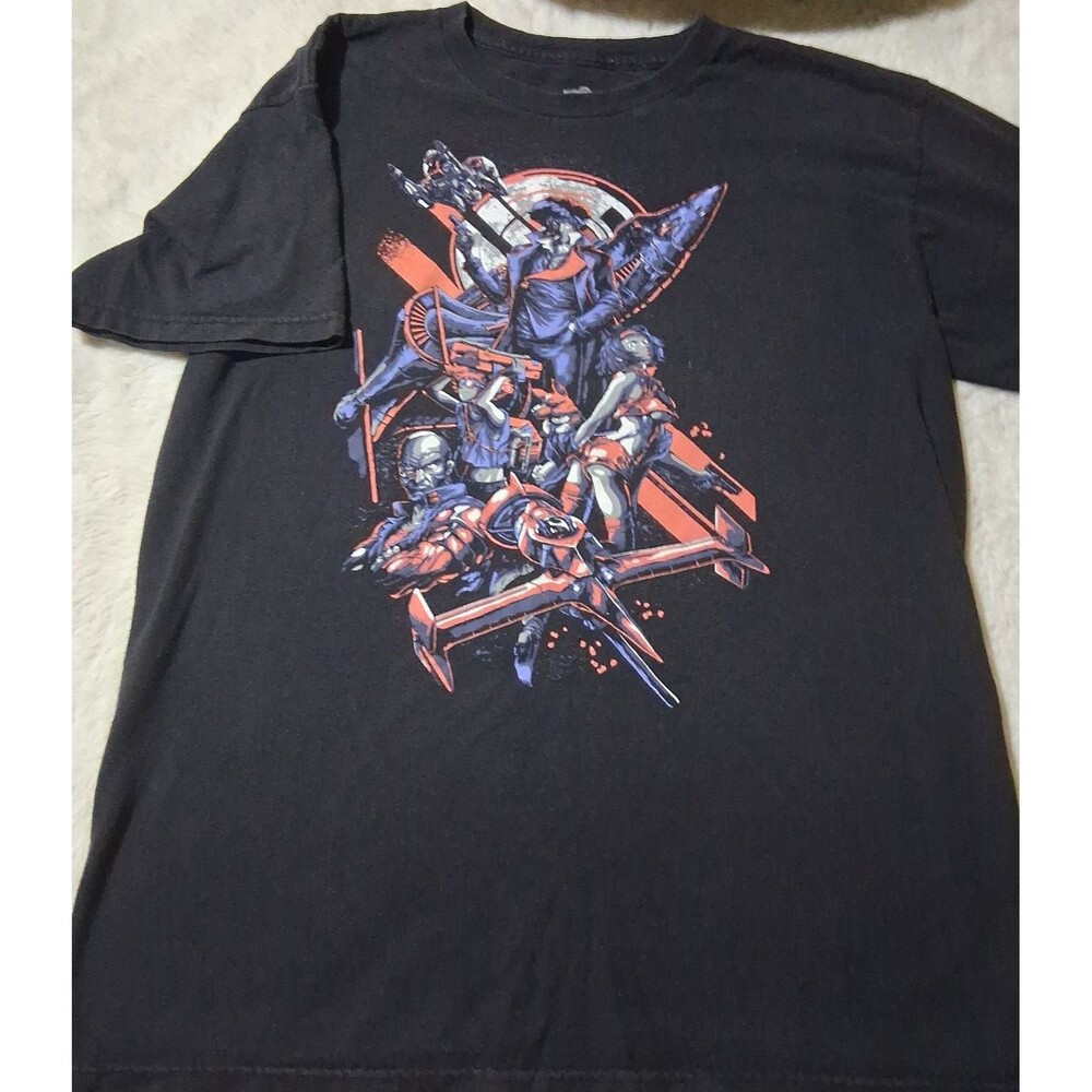 Cowboy Bebop illustration orig. titled "3-2-1 Let's Jam" Tshirt Sz med